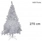 Albero Di Natale Colorazione Bianco Di 270cm Con 1400 Punte Cod. 7617